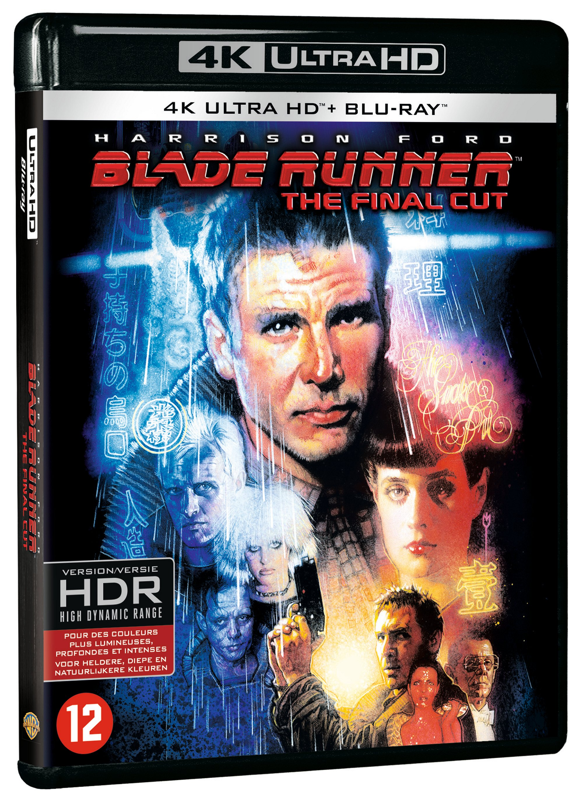 Couverture Blu-ray de Blade Runner: The Final Cut. Harrison Ford et imagerie futuriste.