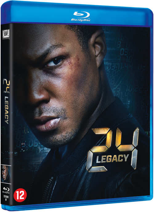 DVD box set of 24 Legacy. A man's face is on the front. The box is blue.