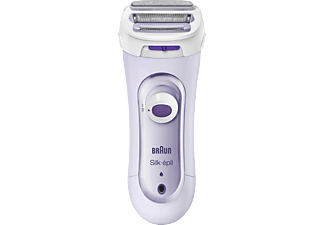 BRAUN BRAUN Silk-épil Lady Shaver 5560 - Rasoio elettrico senza fili - Bianco/Viola - Epilatore Femminile (Lila)