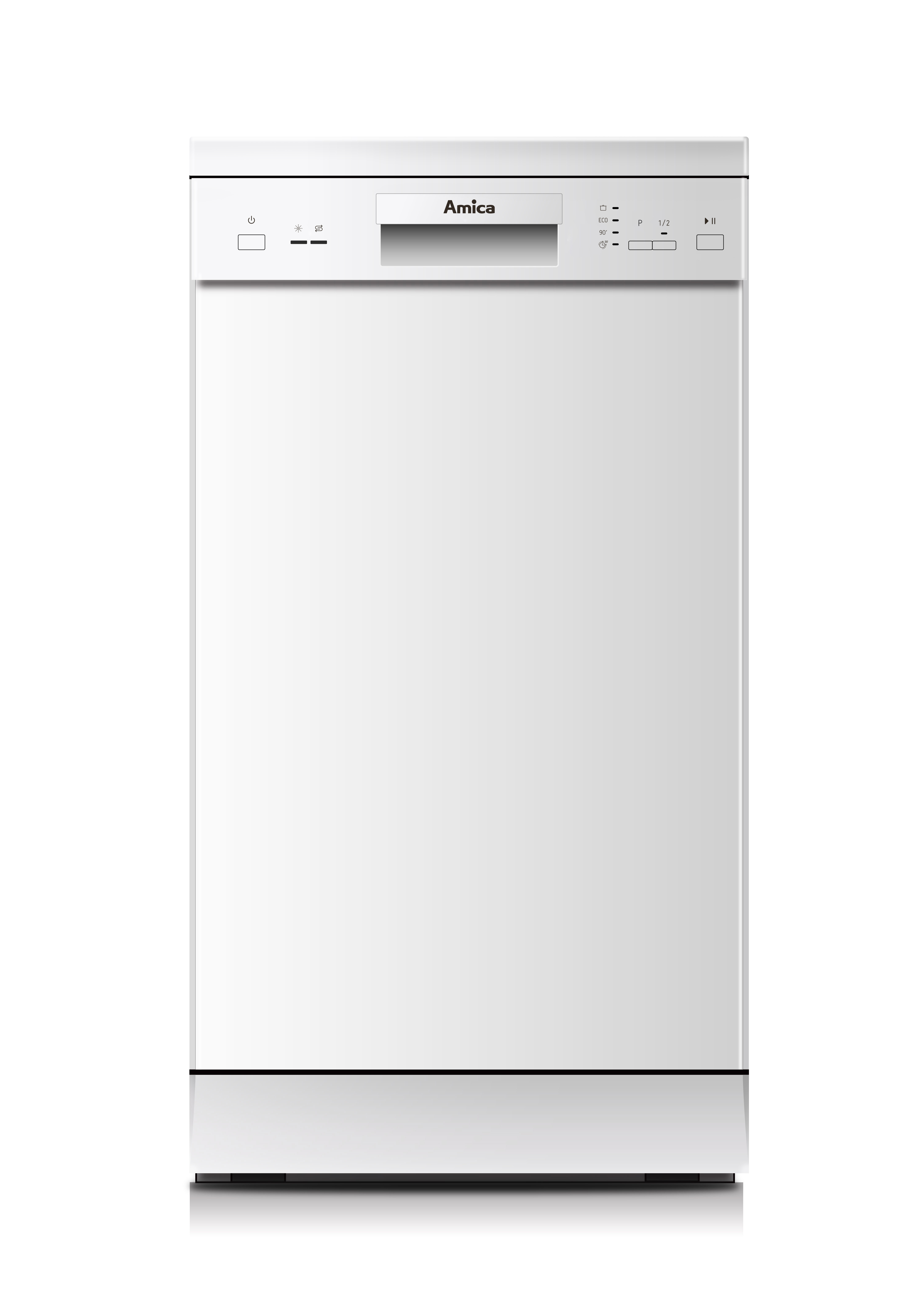 AMICA GSP 14746 W Geschirrspüler (unterbaufähig, 450 mm breit, 49 dB (A), E)