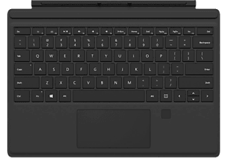 MICROSOFT MSP4 TYPE COVER FINGERPRINT BLACK - Tastatur (Schwarz)