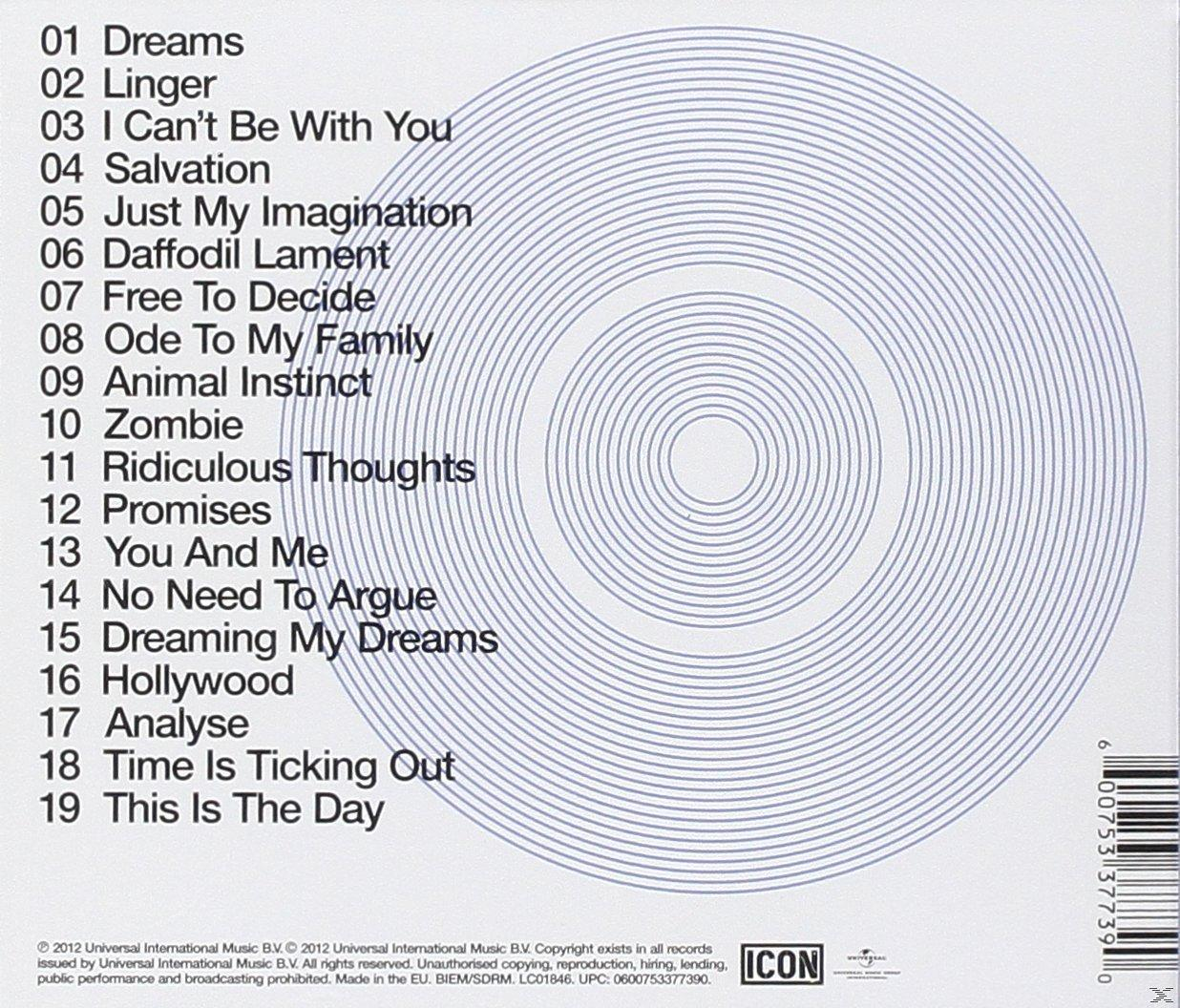 Pochette d'album avec liste des titres et motif tourbillonnant.