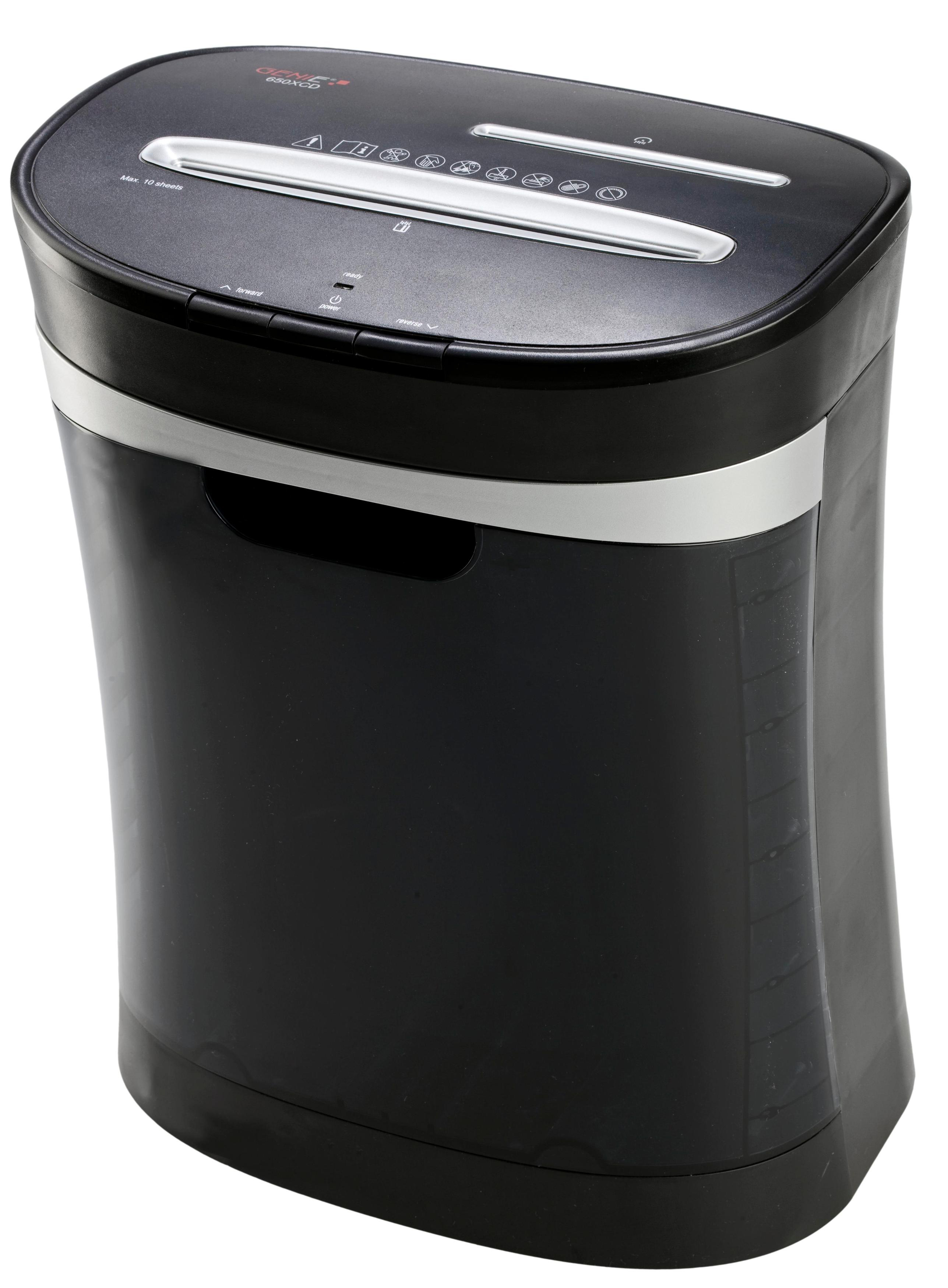 GENIE 650 XCD Aktenvernichter, Schwarz