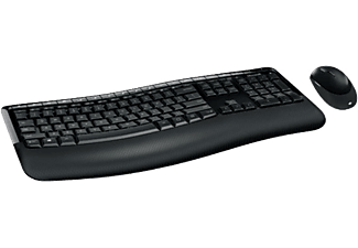 MICROSOFT 5050 WL COMFORT DESKTOP - Tastatur & Maus (Schwarz)