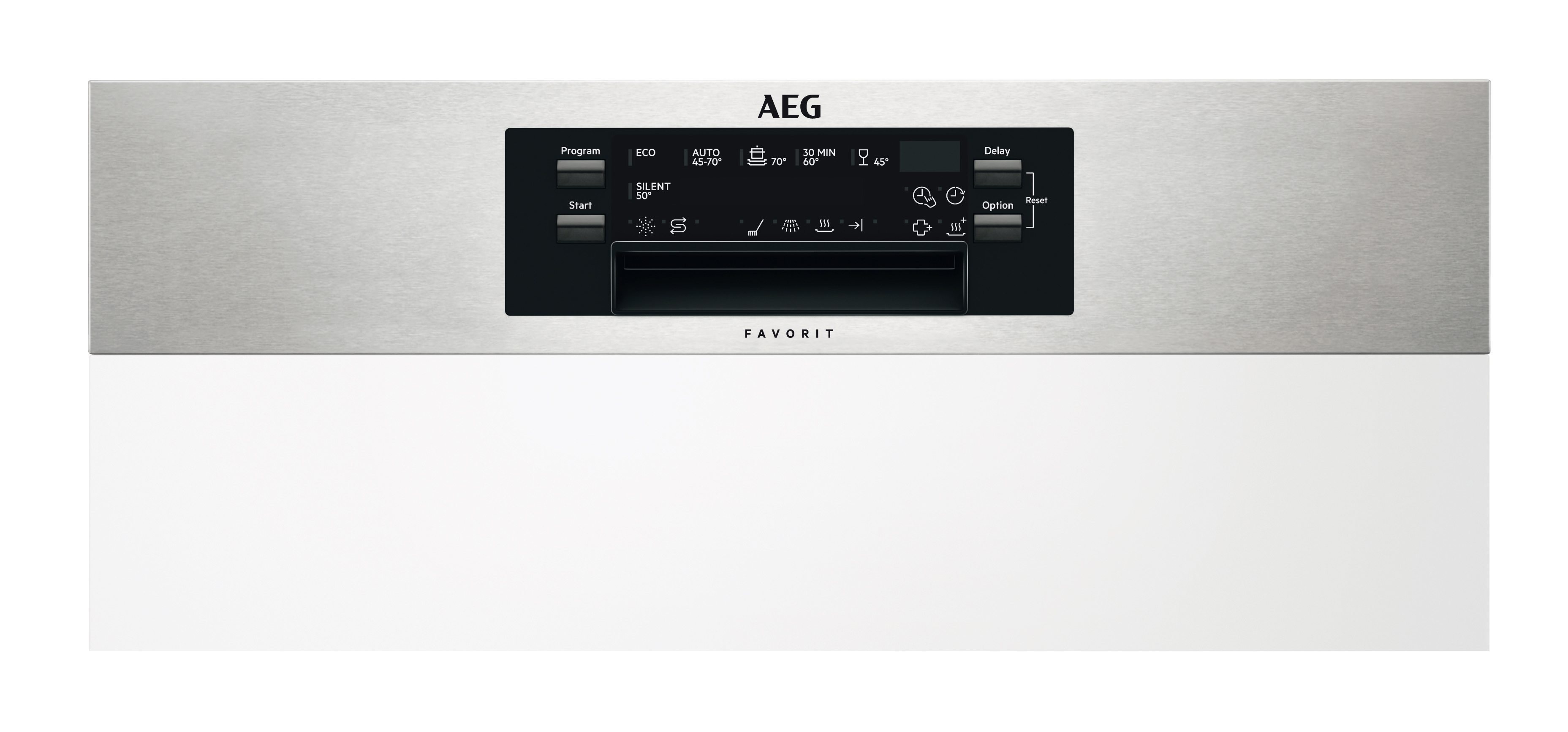 AEG FEE63600PM Geschirrspüler (teilintegrierbar, 596 mm breit, 44 dB (A), D)