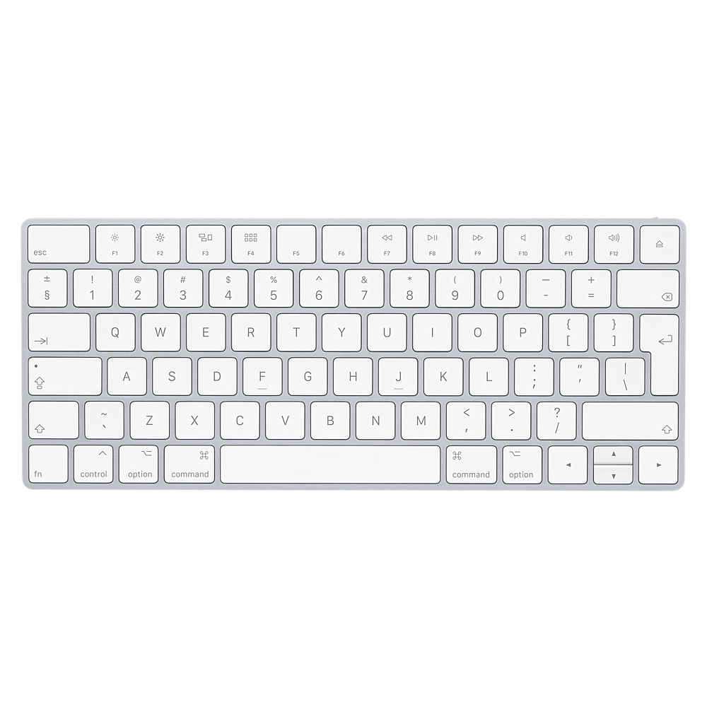 APPLE MLA22Z/A, Tastatur, Rubberdome, kabellos, Weiss