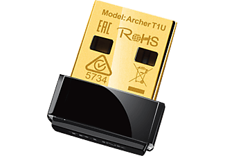 TP-LINK TP-LINK AC450 - scheda di rete wireless USB - 433 Mbit/s - nero/oro - Adattatore WiFi (Nero/Oro)