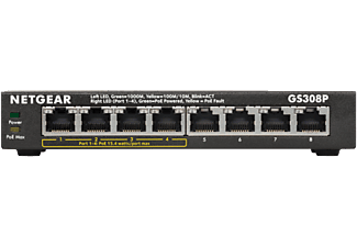 NETGEAR GS308P-100PES - Switch (Schwarz)