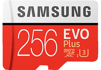 SAMSUNG Evo Plus, Micro-SDXC Speicherkarte, 256 GB, 100 MB/s