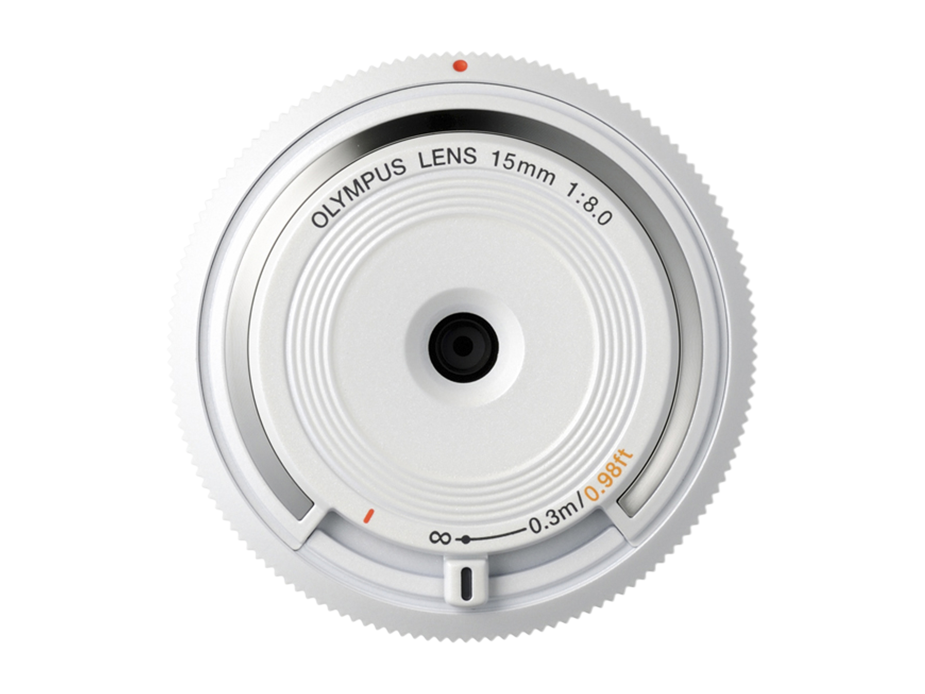 1580 BCL Weiß) 15 mm f/8 Cap Micro-Four-Thirds, Body - (Objektiv 15 für mm OLYMPUS