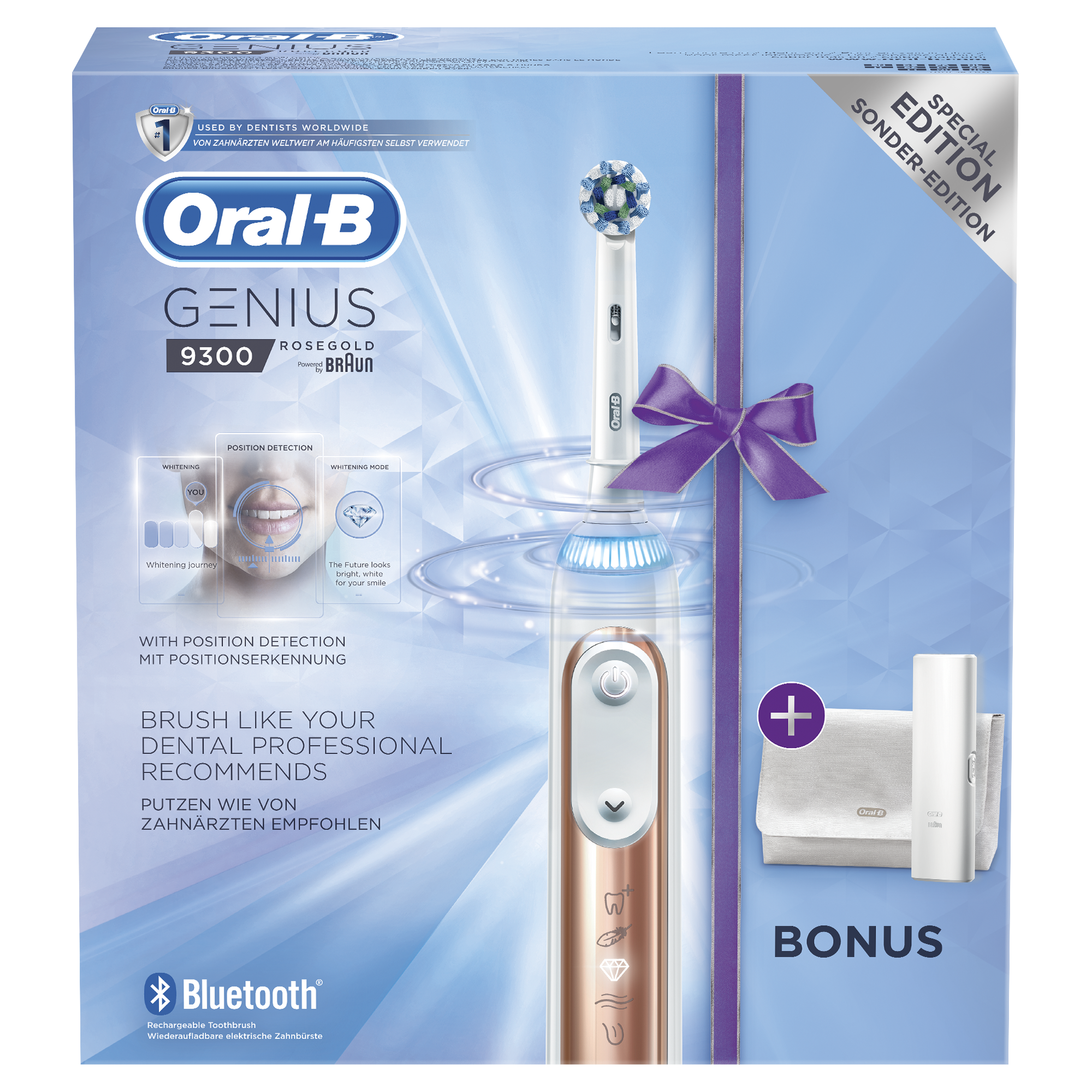 ORAL-B Genius 9300 Rose Gold Cross Action fejjel