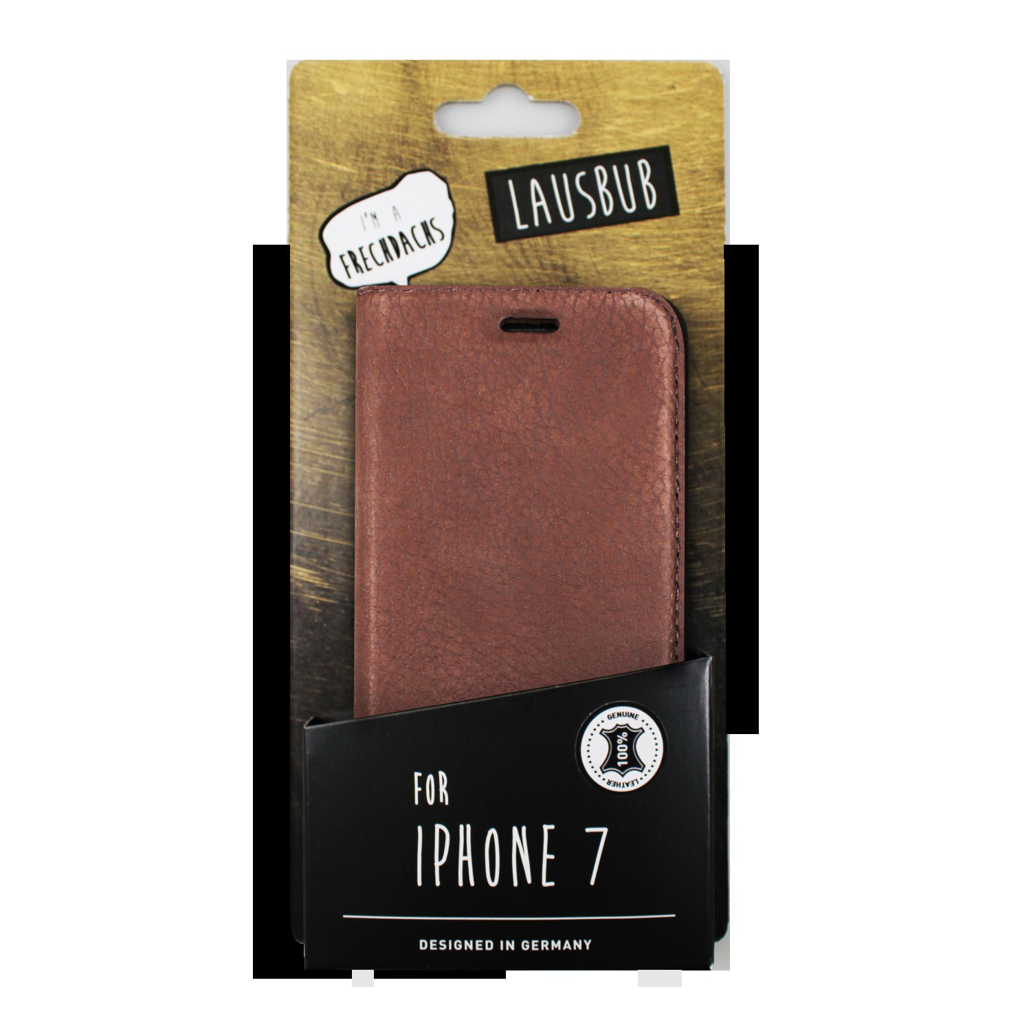 LAUSBUB Frechdachs, Bookcover, Apple, iPhone 7, Chocolate