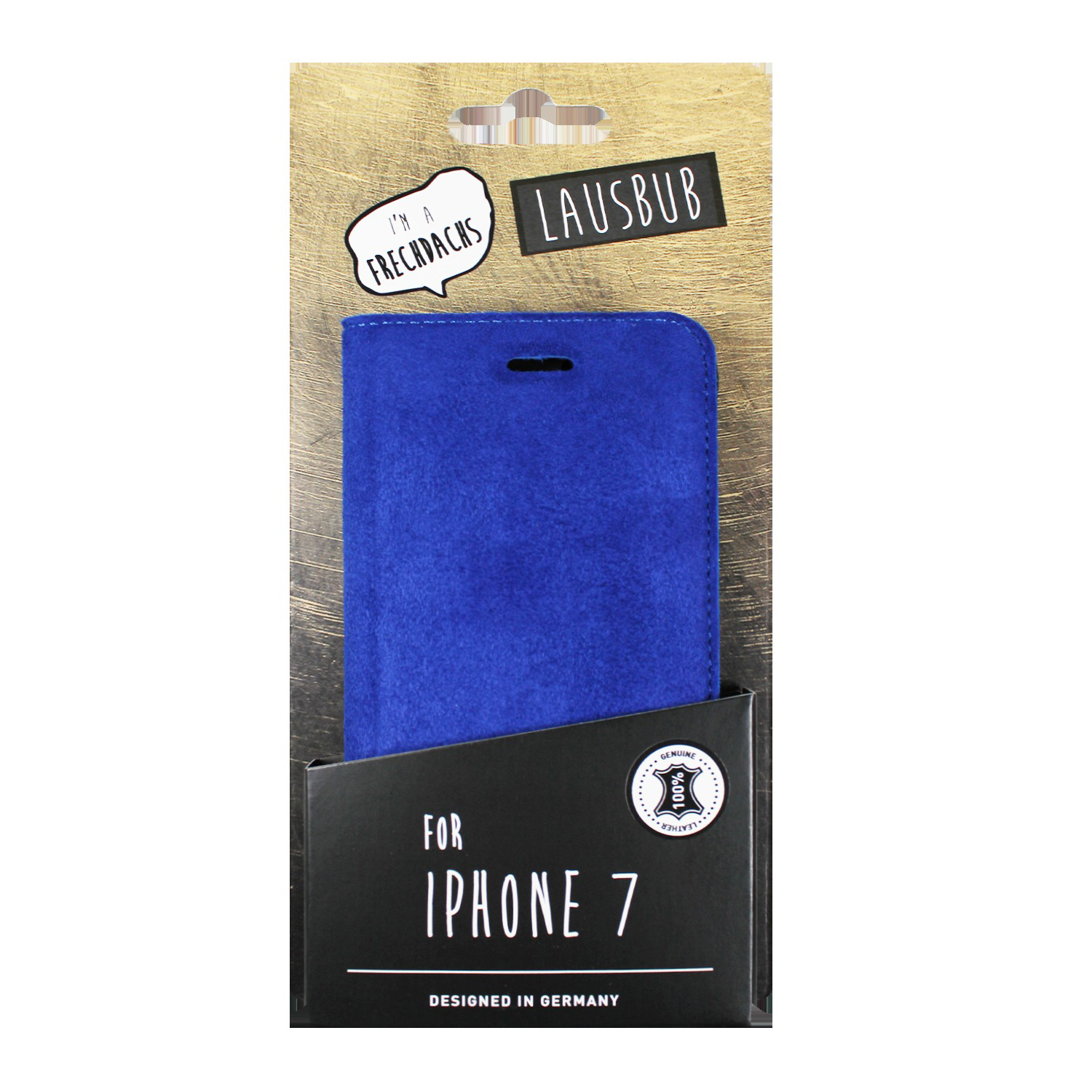 LAUSBUB Frechdachs, Bookcover, Apple, iPhone 7, Blue Velvet