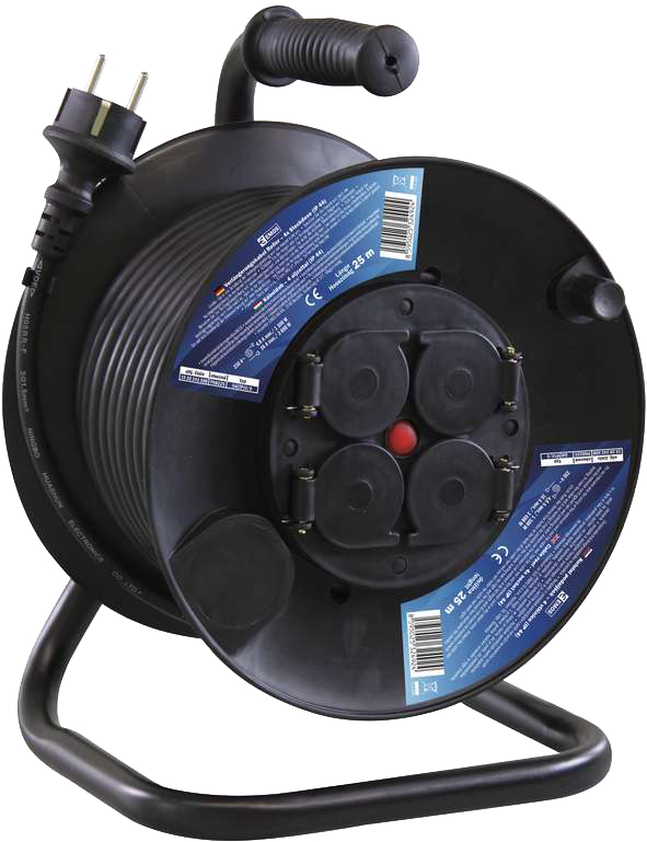 EMOS P08225 hosszabbító Dob 25M 4CS Gumi