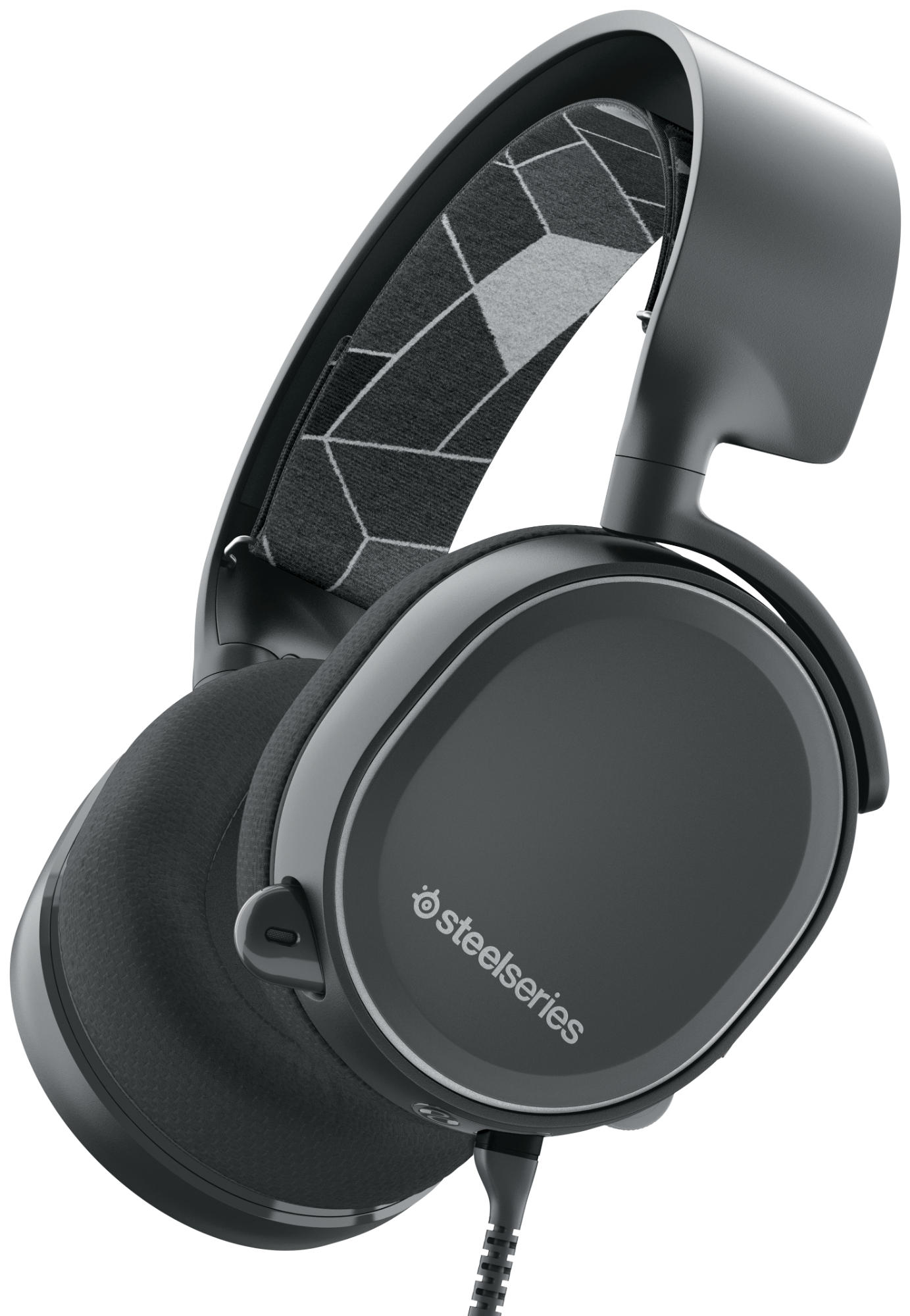 Auriculares gaming - SteelSeries Arctis3, De diadema, Con cable, Micrófono, Cancelación ruido, Negro