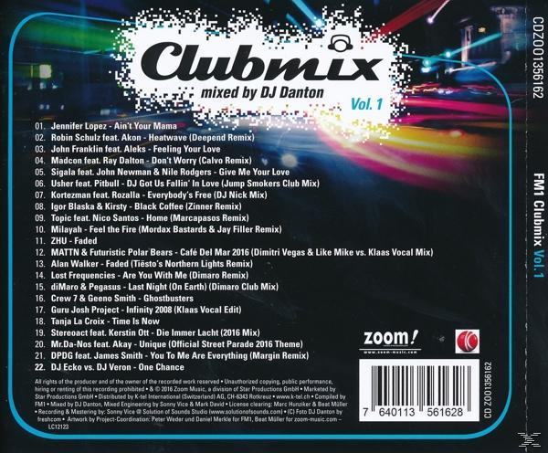 VARIOUS - FM1 Clubmix-Best of Vol.1  - (CD)