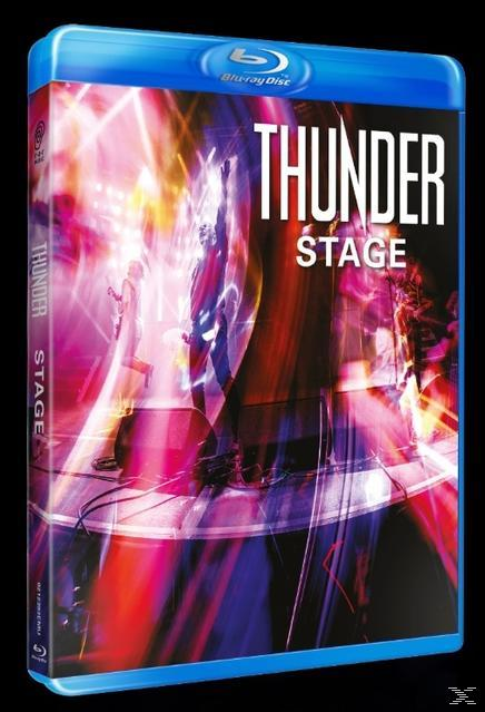 Blu-ray-Box. Bild einer Bühne mit einem Darsteller. Titel: THUNDER STAGE.