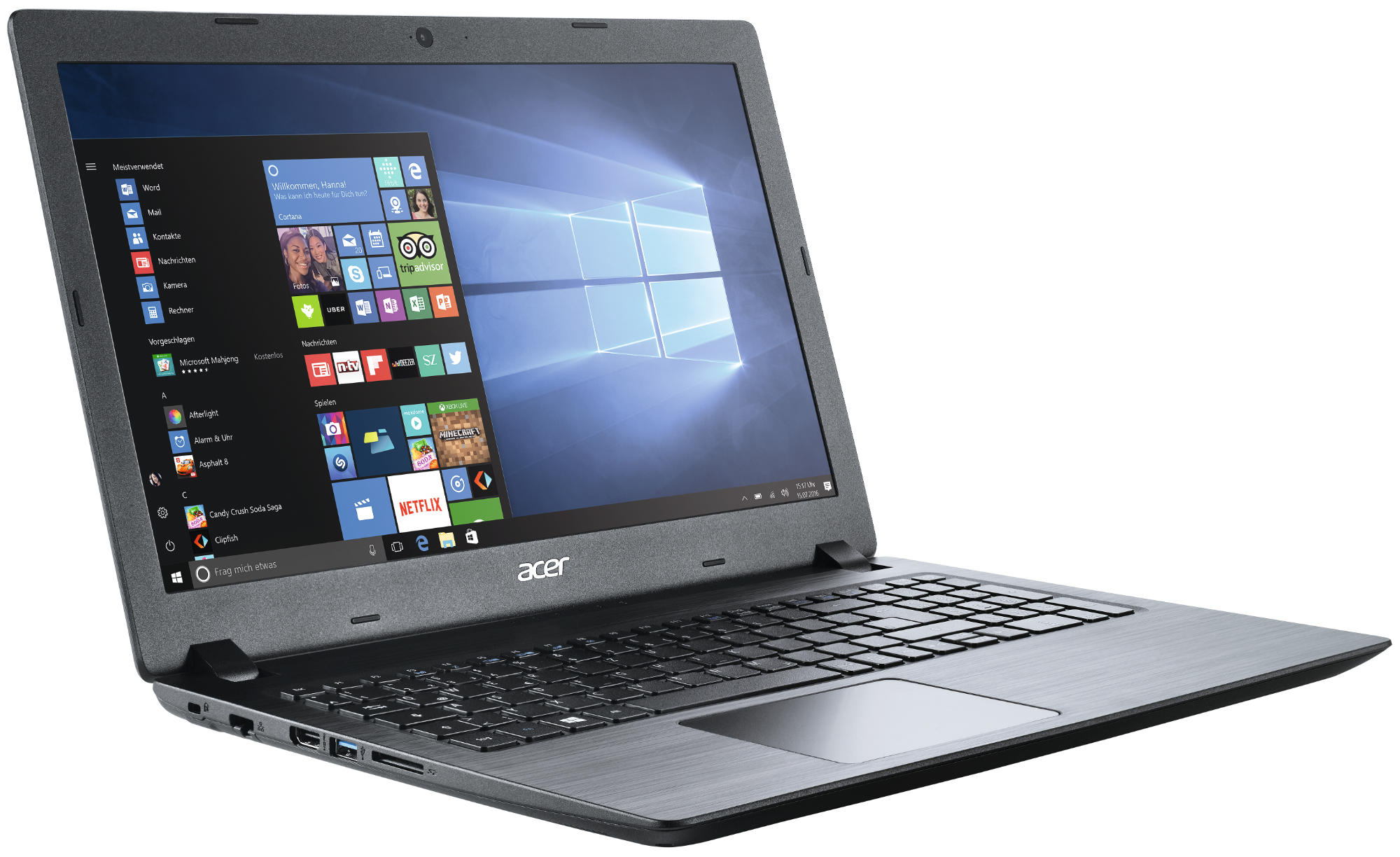 ACER Aspire 3 (A315-51-388S) - 15,6 Zoll - Intel® Core™ i3 i3-6006U - 4 GB - 1 TB - Intel® HD 520 - Windows 10 Home (64 Bit)