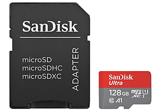 SANDISK Ultra®, Micro-SDXC Speicherkarte, 128 GB, 100 MB/s