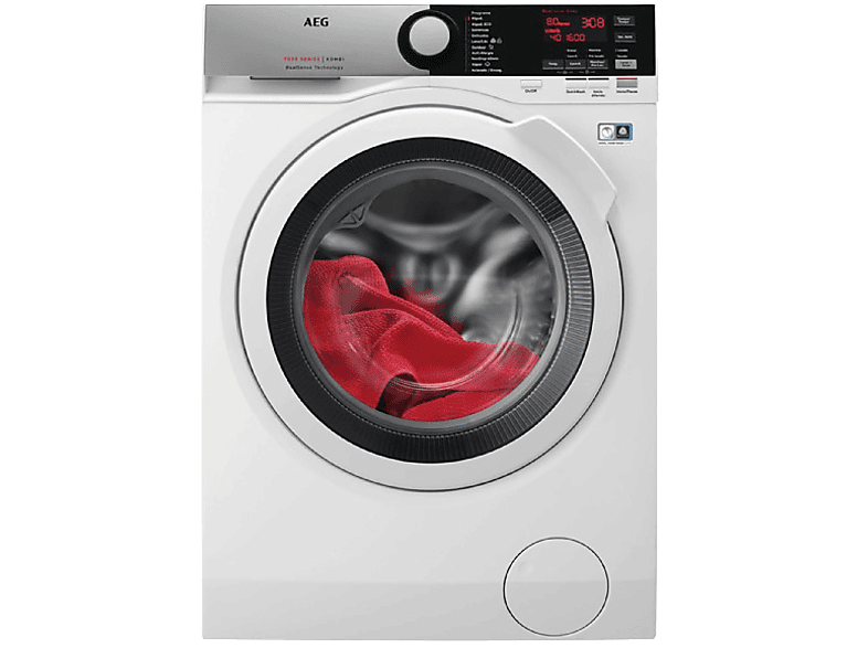 Lavadora secadora | AEG 8 kg lavado, 6 kg secado, 1600 rpm, DualSense, Blanco
