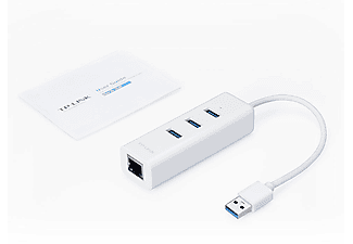 TP-LINK UE330 USB 3.0 3 Port Hub Ve Gigabit Ethernet Adaptör 2'si 1 Arada USB Adaptör_2