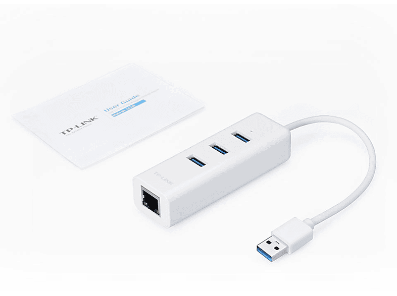 TP-LINK UE330 USB 3.0 3 Port Hub Ve Gigabit Ethernet Adaptör 2'si 1 Arada USB Adaptör_2