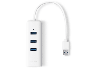 TP-LINK UE330 USB 3.0 3 Port Hub Ve Gigabit Ethernet Adaptör 2'si 1 Arada USB Adaptör_0