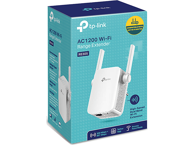 TP-LINK RE305 1200 Mbps Kablosuz AC Dual Band Harici Antenli Menzil Genişletici_2