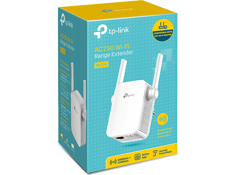 TP-LINK RE205 AC 750 Mbps Kablosuz Menzil Genişletici_3