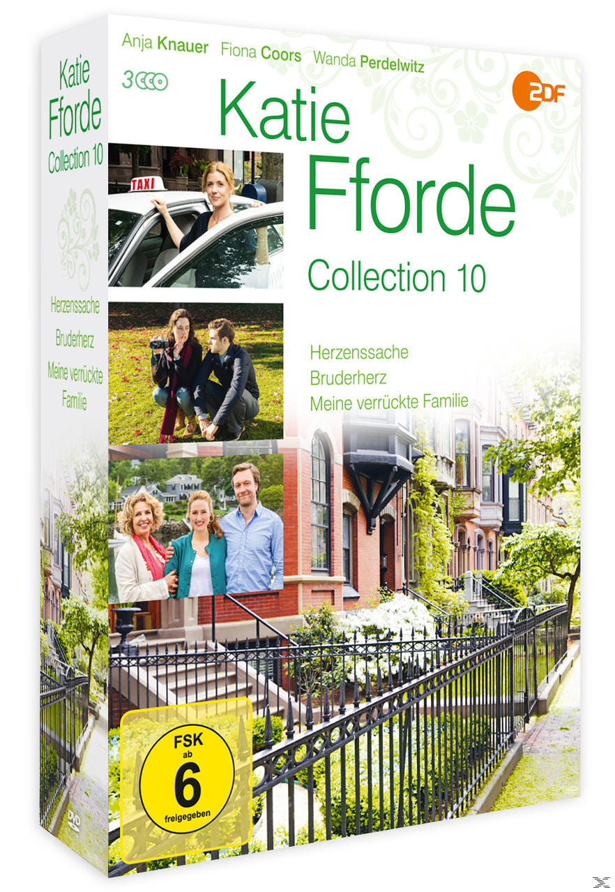 DVD-Box von Katie Fforde Collection 10 mit Bildern von Menschen und einem Haus.