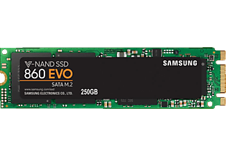 SAMSUNG 860 EVO SATA III M.2 - Festplatte (SSD, 250 GB, Schwarz)