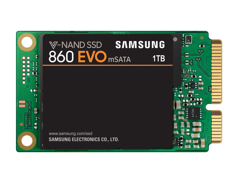 SAMSUNG 860 EVO mSATA Festplatte, 1 TB SSD mini SATA, intern