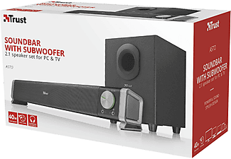 TRUST 22197 Asto Subwoofer Haporlör Setlı 2.1 Ses Çubuğu