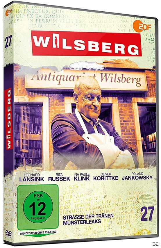 DVD-Hülle mit einem Mann in weißer Schürze und deutschem Text: Wilsberg, 27.