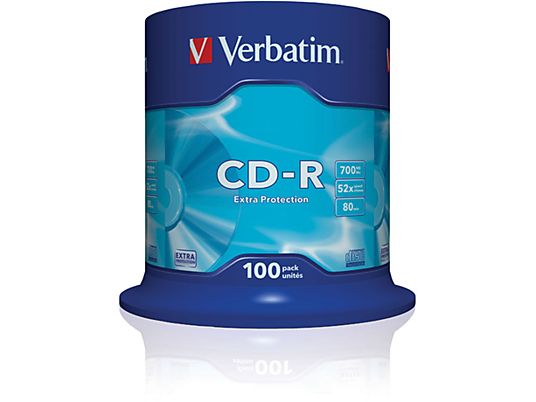 VERBATIM 43411 CD-R 700MB EXTRA PROT. 100ER CB - CD-R