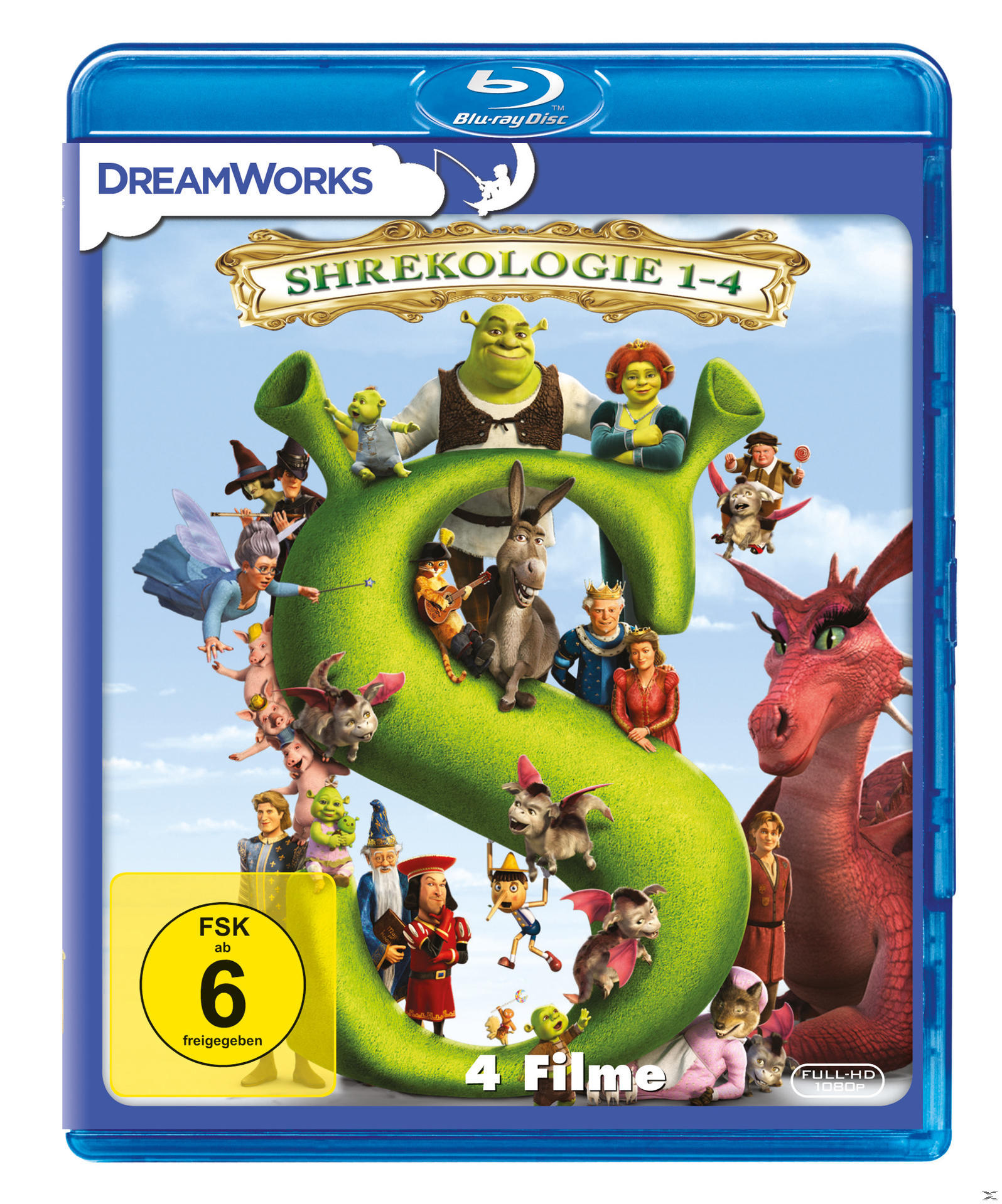 - Blu-ray Shrekologie Die 1-4 Shrek Komplette