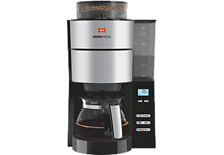 MELITTA Aroma Fresh - Filterkaffeemaschine mit Mahlwerk (Schwarz/Edelstahl)