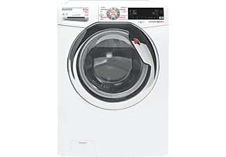HOOVER HOOVER WDWT45 485AHC-S - Asciugatrice - Capacità di lavaggio (kg): 8 - Capacità asciugatura (kg): 5 - Bianco - Lavasciuga (8 kg, Involucro: bianco, porta rotonda: cromata)