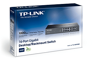 TP-LINK TP-LINK TL-SG1016D - switch desktop Gigabit 16 porte - Plug-and-Play - nero - Commutatore (Nero)