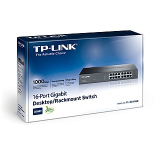 TP-LINK TL-SG1016D - Switch (Schwarz)