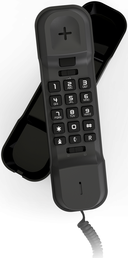 ALCATEL T16 fekete vezetékes telefon