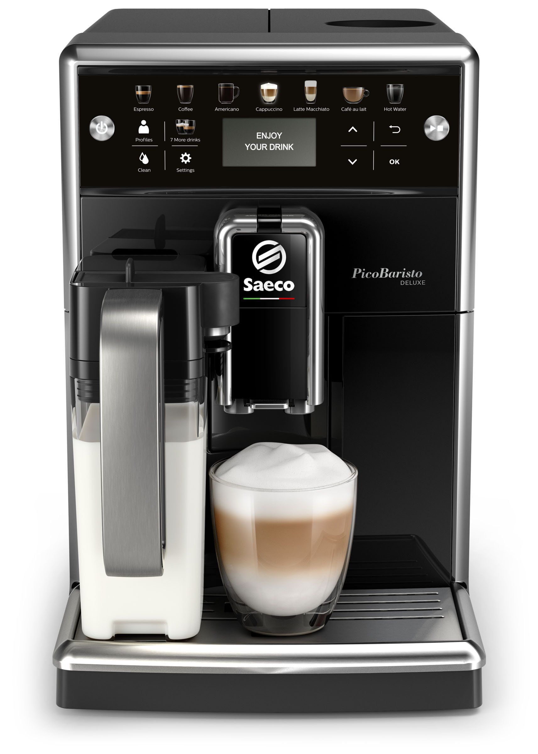 SAECO PicoBaristo Deluxe SM5570/10 Kaffeevollautomat Klavierlack/Schwarz