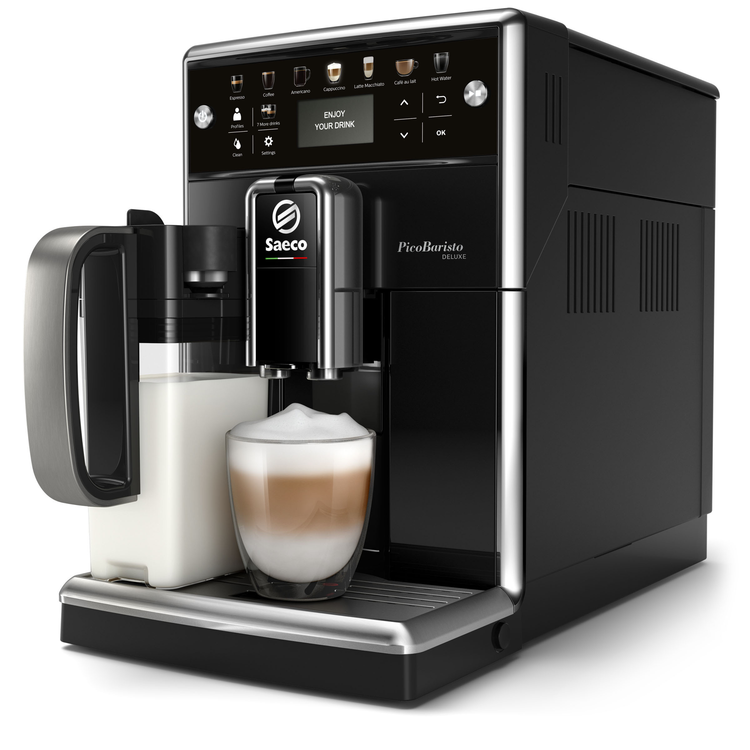 SAECO PicoBaristo Deluxe SM5570/10 Kaffeevollautomat Klavierlack/Schwarz