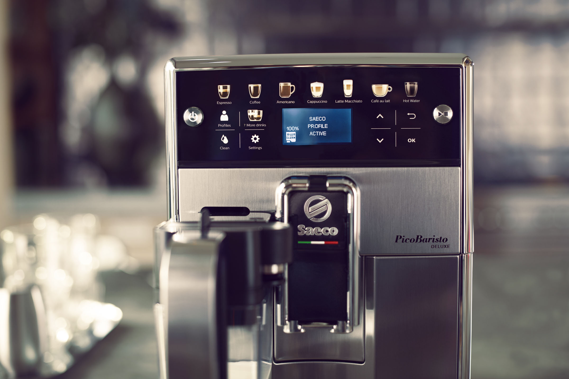 SAECO SM 5573/10 PicoBaristo Deluxe Kaffeevollautomat Edelstahl/Schwarz