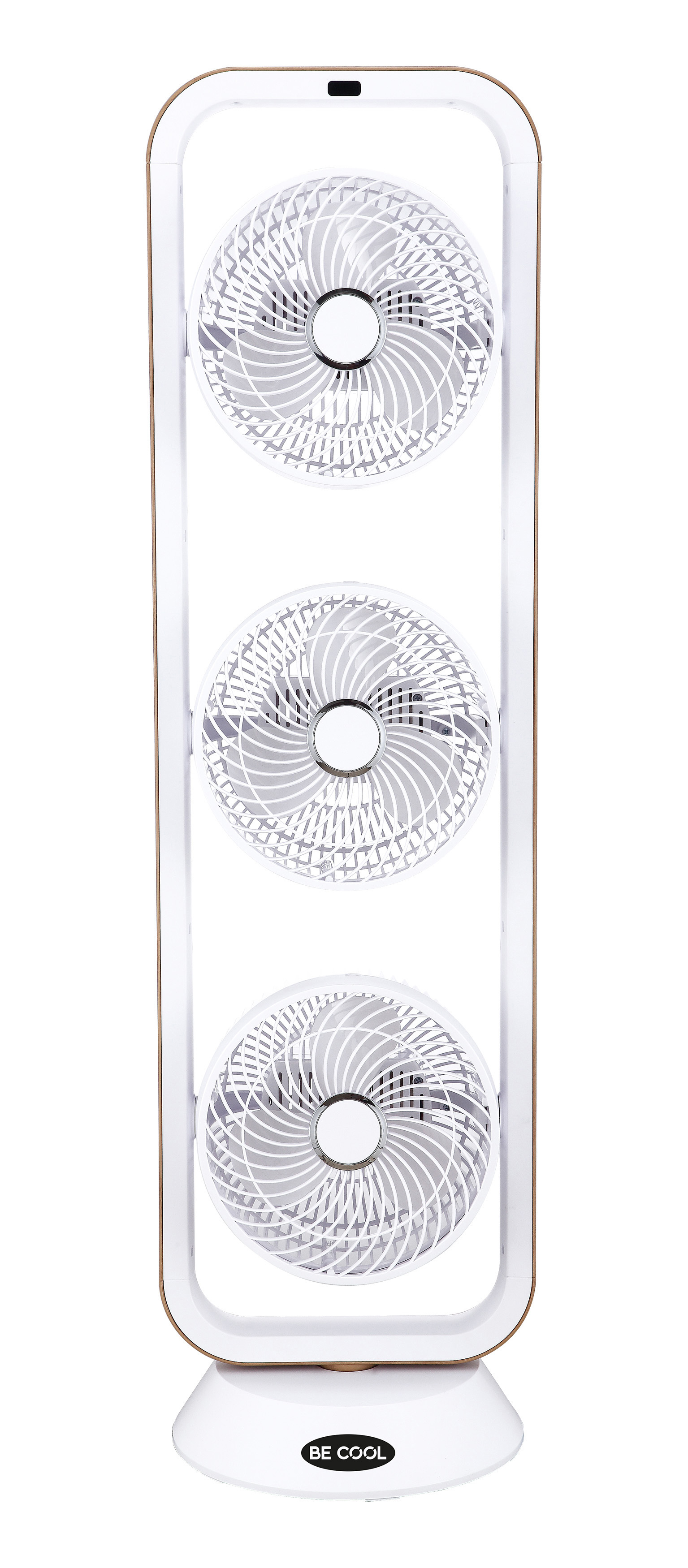 BECOOL BC-100TU1801F Triple Turmventilator Weiß/Braun (105 Watt)