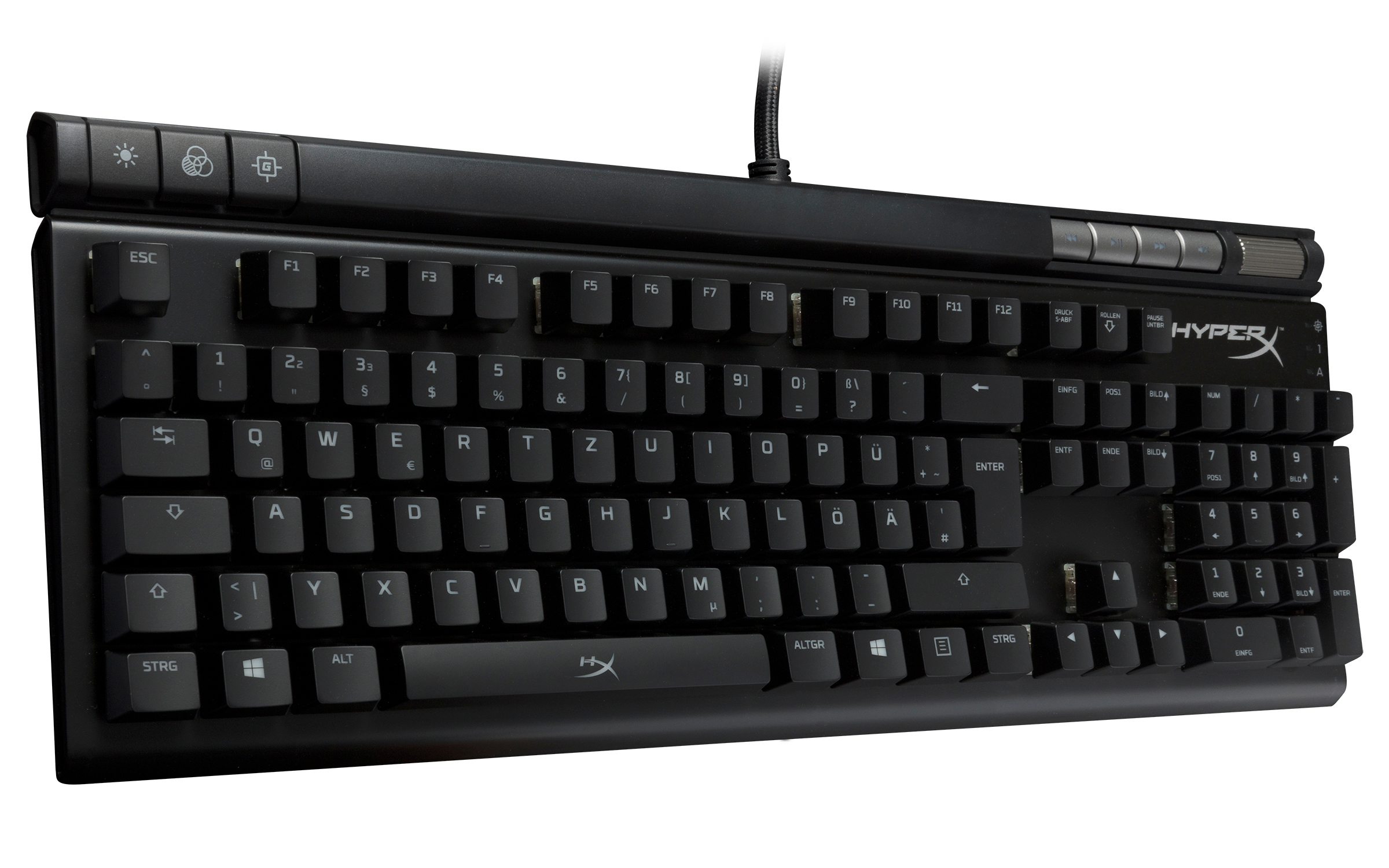 HYPERX Alloy Elite RGB-MX, Gaming Tastatur, Mechanisch, Cherry MX Red, kabelgebunden, Schwarz