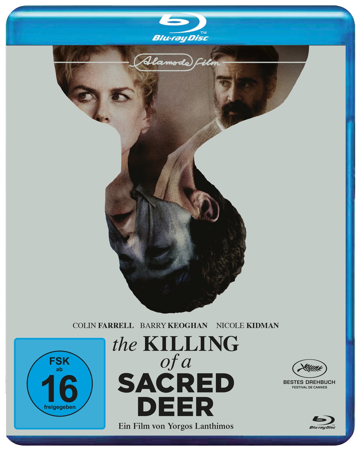 Blu-ray-Disc-Cover mit einer Collage von Gesichtern und Text und einem blauen Rahmen.