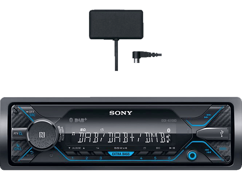 1 DSX-A510 SONY Watt Kit Autoradio 55 DIN,