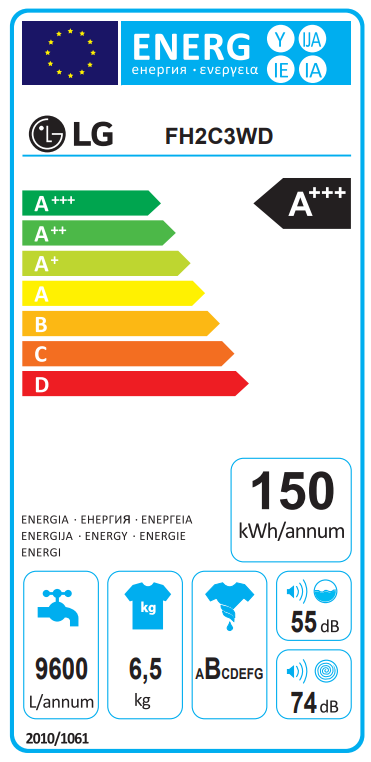LG FH2C3WD Elöltöltős mosógép
