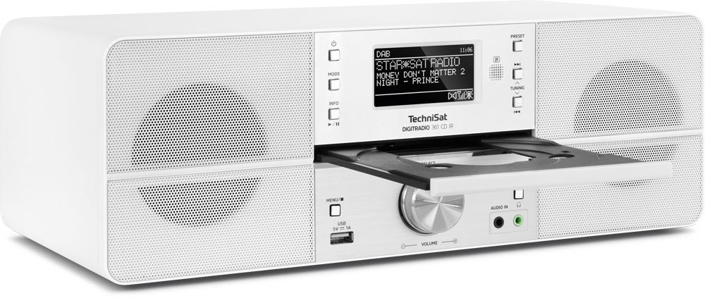 TECHNISAT DIGITRADIO 361 CD IR Internetradio, Weiß